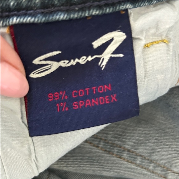 y2k Seven7 Women's Boot Cut Jeans - Blue with Gold Accents - Picture 8 of 10